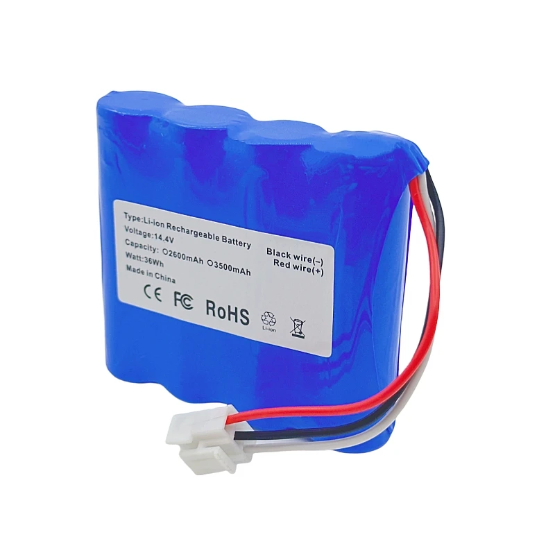 14.4V 14.8V 2600mAh 3500mAh 18650 4S1P Rechargeable Li-ion Battery Pack For Electrocardiograph EDAN HY-LB-102 SE-600 SE-1200