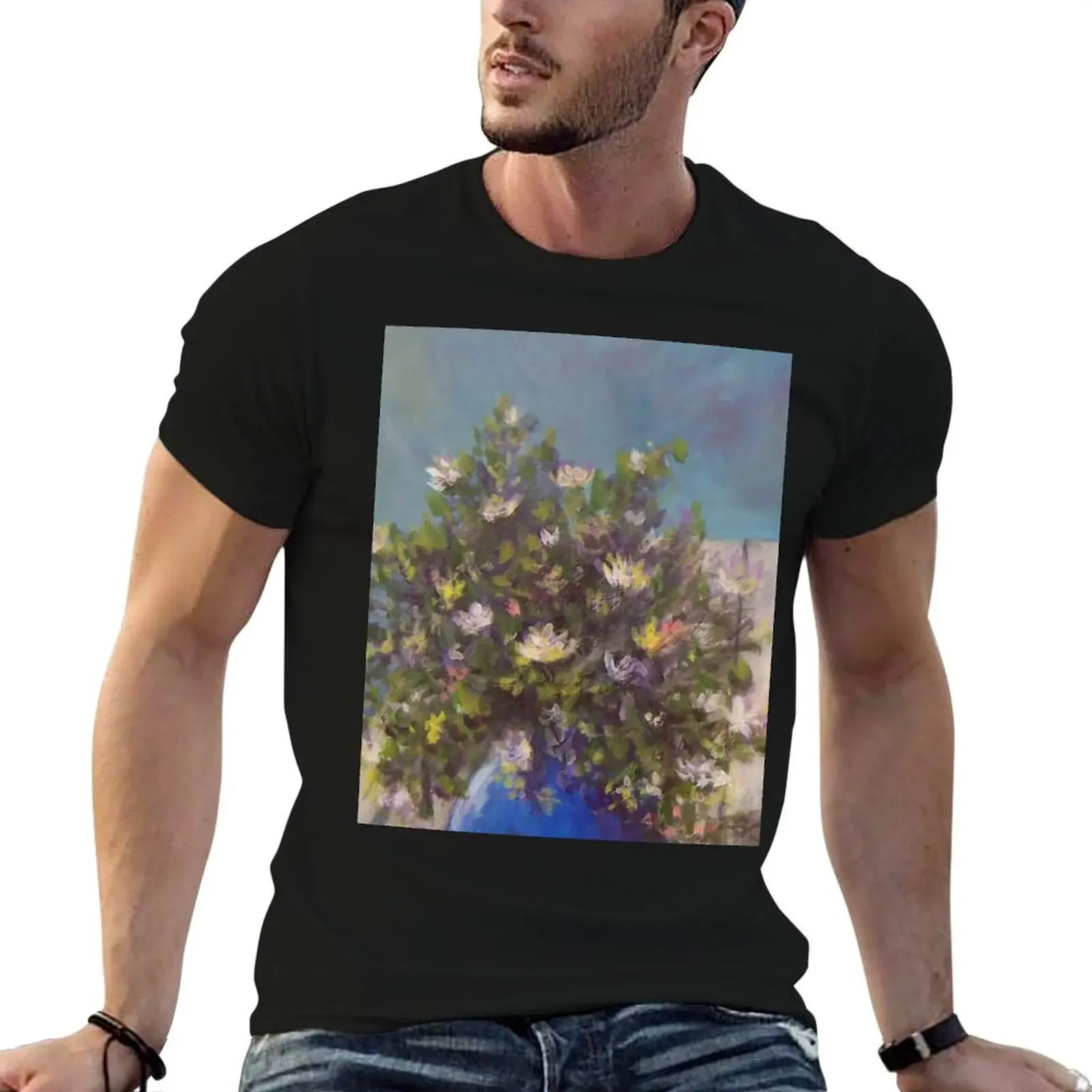 

Wildflowers on a Wood Table AC141213 T-Shirt custom shirt summer tops fruit of the loom mens t shirts