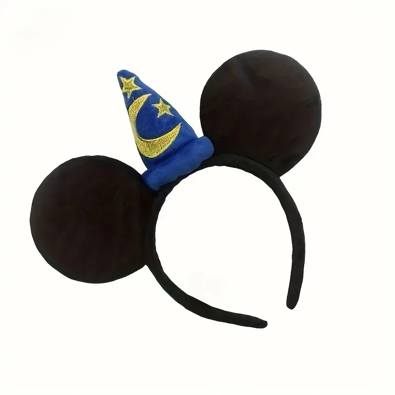 2026 Mickey Mouse Plush Magic House Disney Headwear Cosplay Decoration Christmas Party Cloth Hair Band Adult Kids Halloween Part view 2