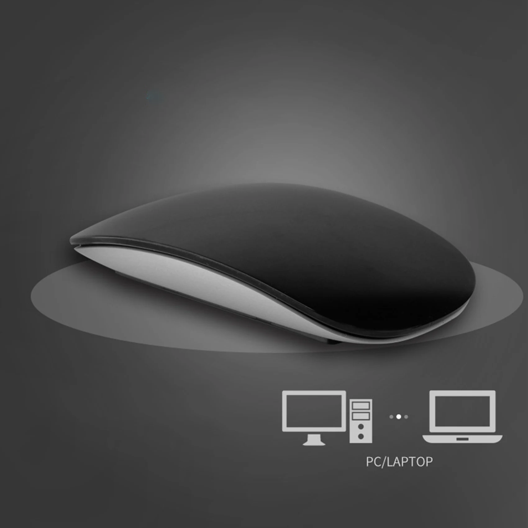 Delicate Texture-2X Bluetooth Wireless Magic Mouse Silent Rechargeable Computer Mouse Slim Ergonomic PC Mice For (W