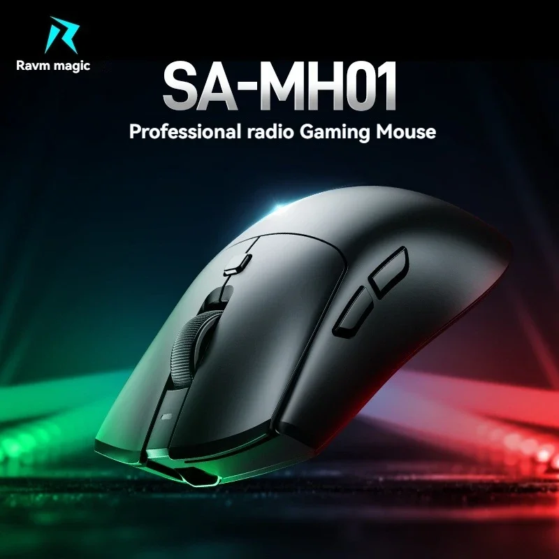 rawm mouse para jogos sem fio leve alto desempenho hot swap para fps gamer sa mh01 paw3395 plus nordic52840 24g 01