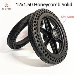 12 Inch 12* 1.5 Elderly Scooter Electric Wheelchair Tire Front Wheel 12x1.50 Honeycomb Solid Assembly
