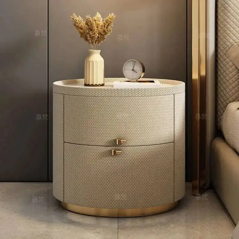 

Trendy Luxury Storage Nightstand Minimalist Drawer Aesthetic Bedside Table Modern Nordic Comodini Camera Letto Bedroom Furniture