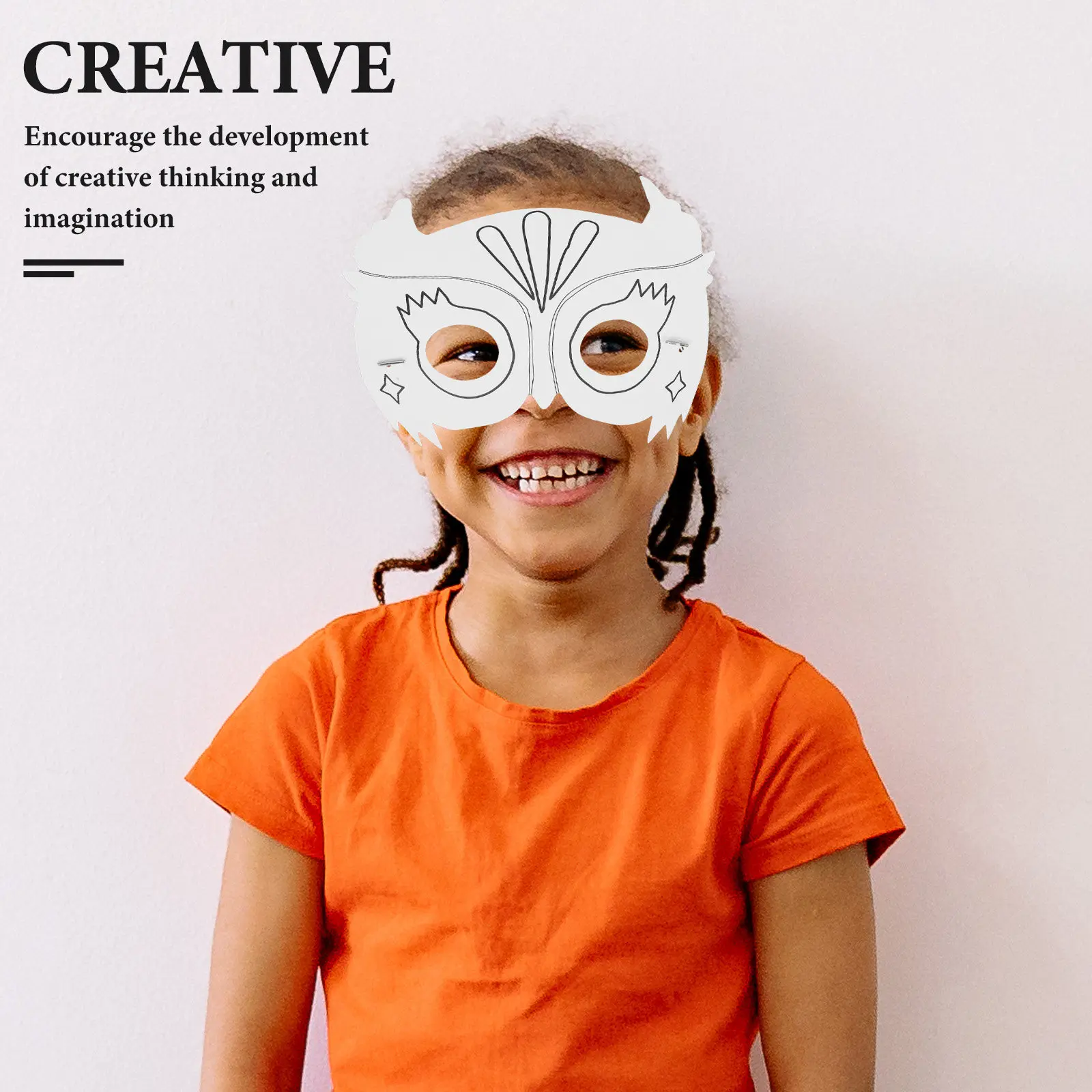 

10 шт. заготовок масок для граффити в форме совы, белые маски без росписи для самостоятельного изготовления, аксессуары для маскарада, белые бумажные маски для творчества