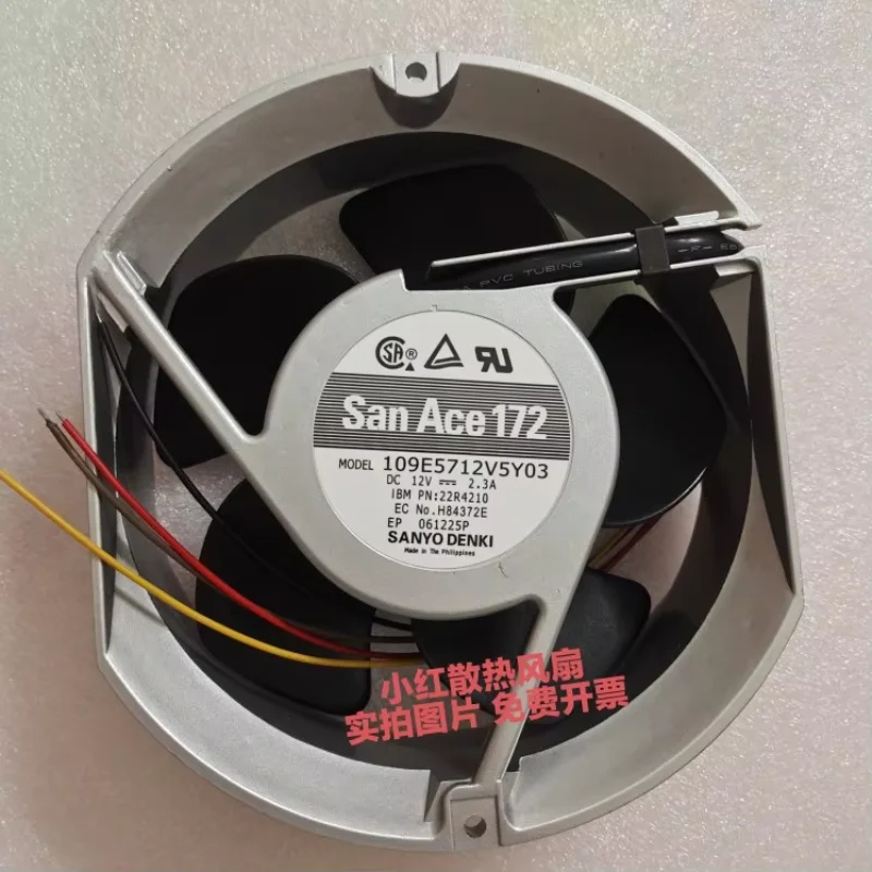 

Ltsf For Sanyo Denki 109E5712V5Y03 DC 12V 2.3A 172x150x51mm 4-Wire Server Cooling Fan