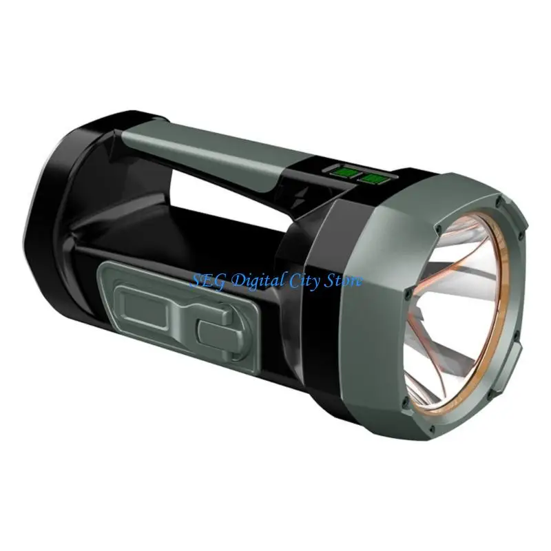 

U75B Waterproof Three Power Flashlight Solar Charging Hand Generator USB Rechargeable with 4000mAh Battery for Hiking Use