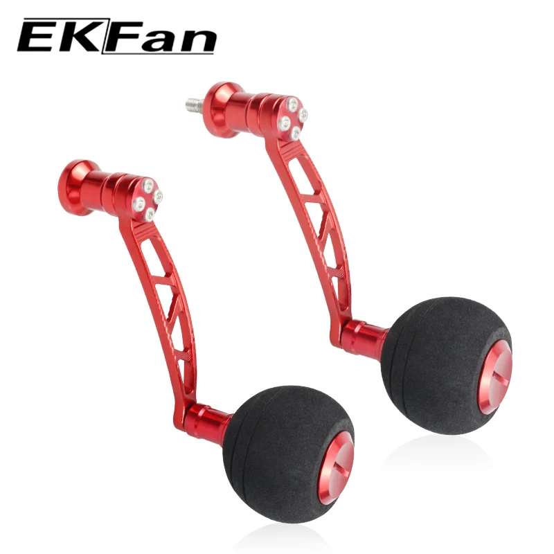 Ekfan CNC 83MM Procese Aluminum Alloy Material+EVA40MM Knobs For DAI& SHI Spinning Fishing Reel