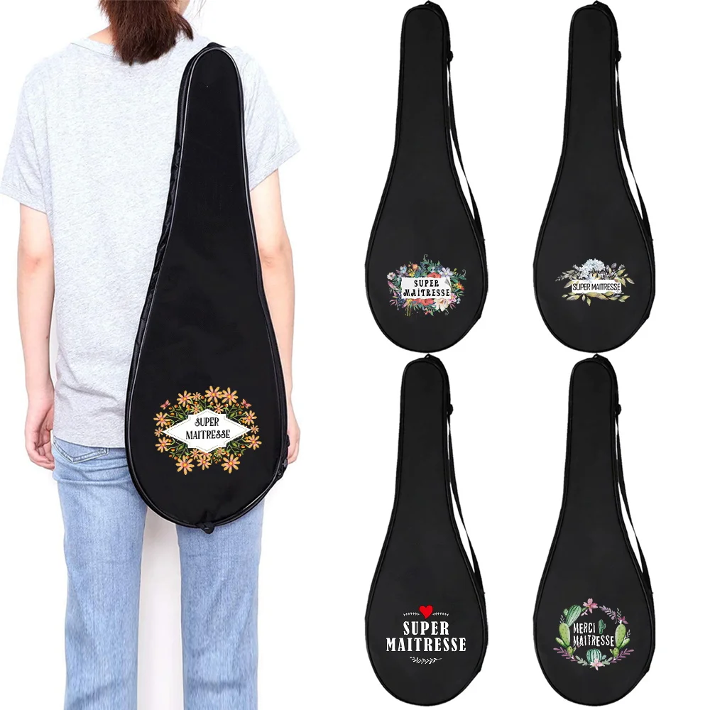 Badminton Racket Bag Single Shoulder Thick Large Capacity Wear-resistant Design Lightweight Universal Travel Protective Cover