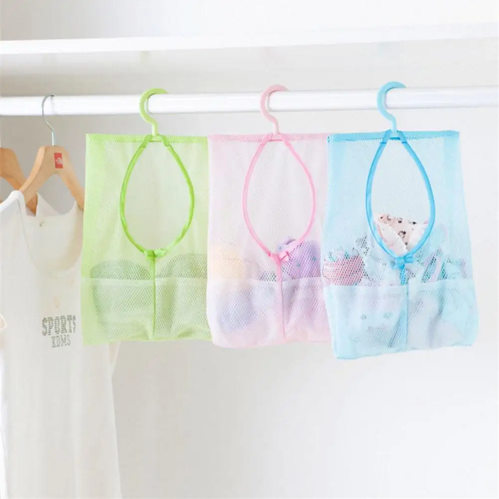 2 pezzi borsa portaoggetti in rete appendiabiti multifunzionale bagno cucina casa lavanderia custodia indumento pattumiera soluzione di stoccaggio