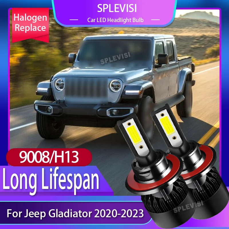 

Simplified Upgrade LED Automotive Headlight Bulbs Enduring Performance Fan Assisted Cool for Jeep Gladiator 2020 2021 2022 2023
