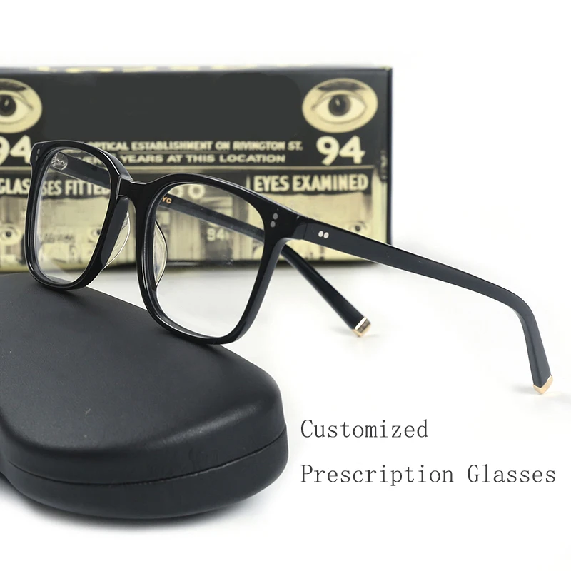 Customize Prescription Glasses Men Frame Johnny Depp TRAVIS Photochromic Anti-Blue Light Myopia Hyperopia Eyeglasses