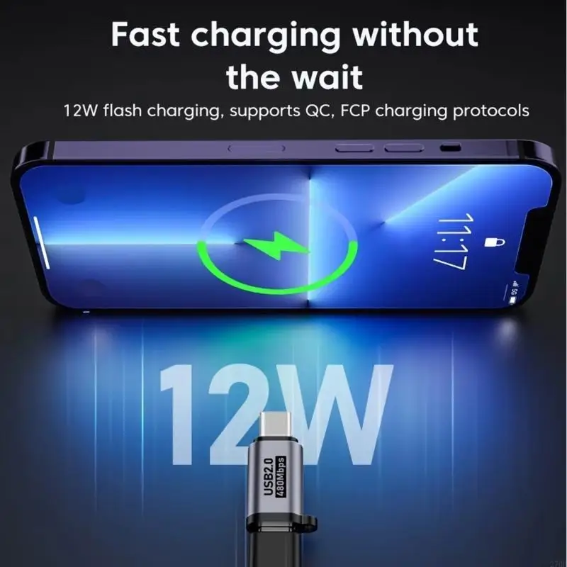 USB to Type C Adapter for Convenient Conversion Reliabled Data Transfer