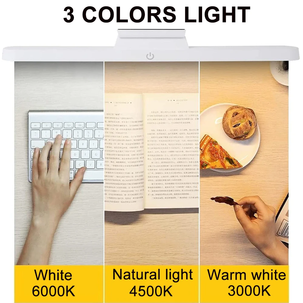 LED Lights Desk Lamp USB Rechargeable Table Lamp Books Night Light Study Reading Lights Hanging Magnetic Bedroom Lamp