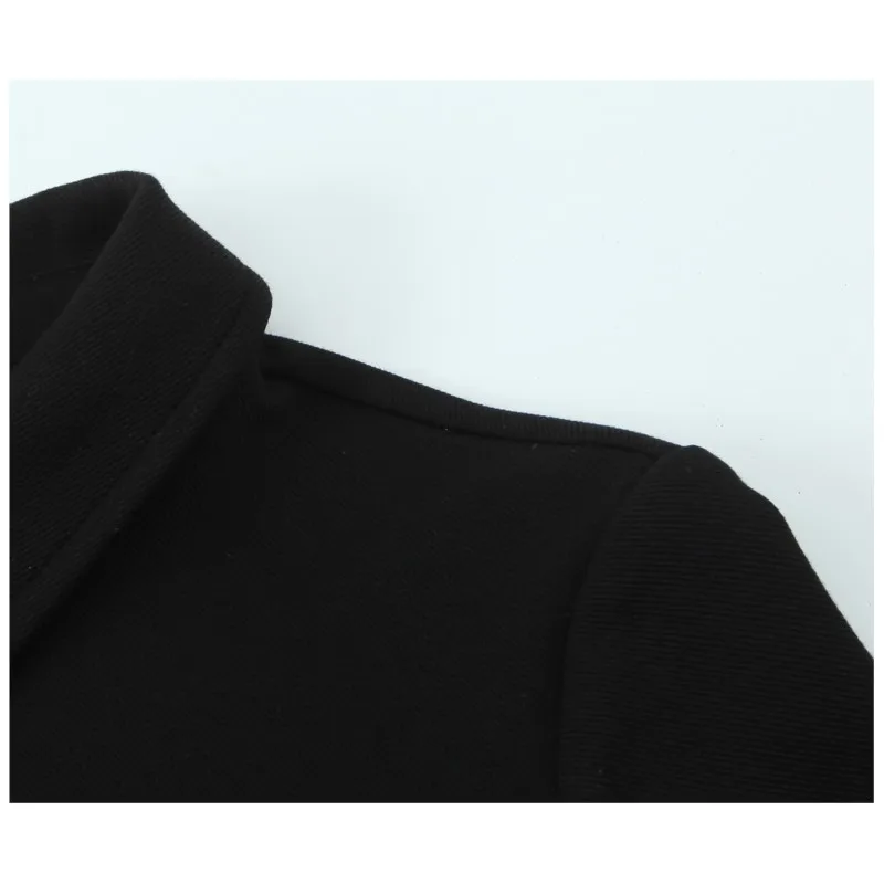 Outono crepe fino ajuste vestido feminino botão decoração midi vestido de manga longa casual moda turn-down colarinho vestidos