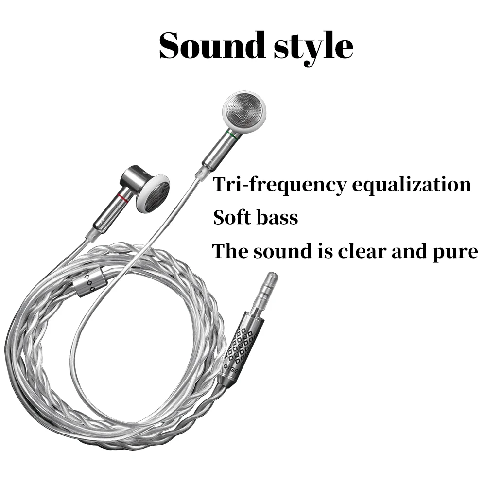 

Наушники QIGOM S30 Ice Soul Grass HIFI с плоским корпусом, проводные, IEM, 14.8 мм драйвер, 32 Ом, 112 дБ, с разъемом 3.5/4.4 мм, кабель MMCX