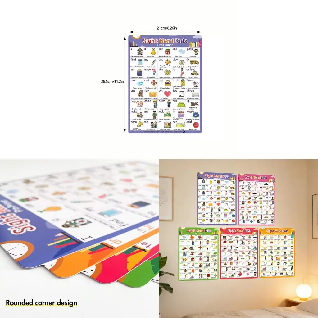  Classroom Learning Posters Showcasing High Frequency Words For Language Study