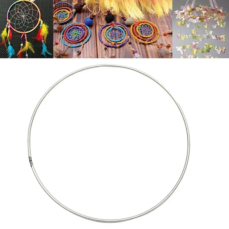 Welded Metal ring Dream Catcher Dreamcatcher Macrame Craft Hoop DIY Circle 100mm/3.94inch Home decor Accessory 5pcs