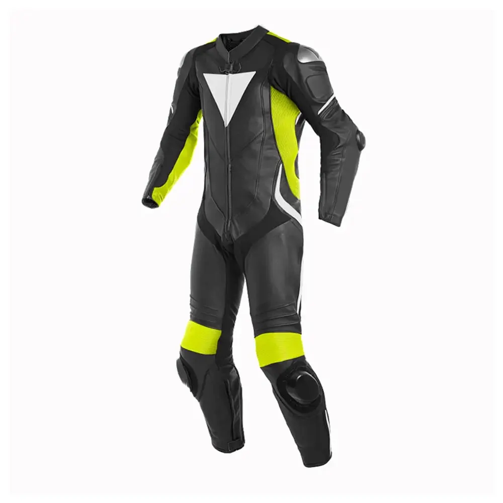 Men’s Motorcycle Leather Biker Suit – High-Quality Outdoor Sports Motorbike Racing Gear and Protective Riding Equipment