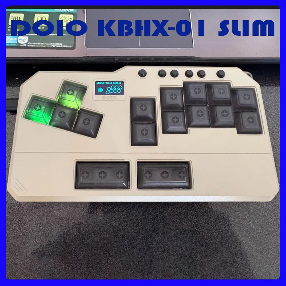 

DOIO mini version low-axis Hitbox MIXBOX gaming keyboard aluminum alloy rocker arcade supports PS5/switch/PC KBHX-01 SLIM