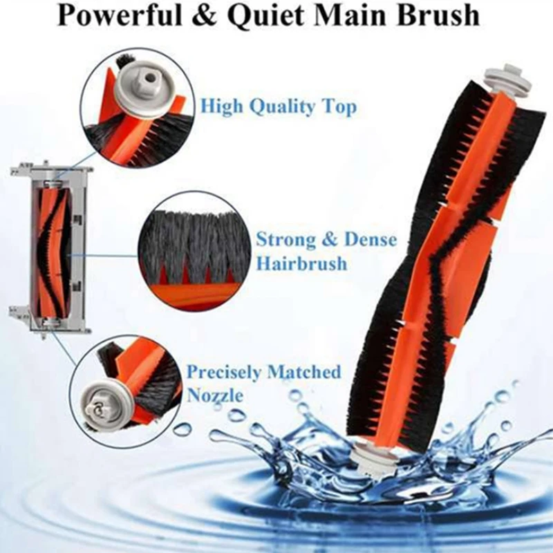 แปรงด้านข้าง + ที่กรอง HEPA + ผ้าถูพื้นสำหรับ Xiaomi 1C 1 C หุ่นยนต์กวาดพื้นสูญญากาศอุปกรณ์เสริม C1ม็อบ (30ชิ้น)