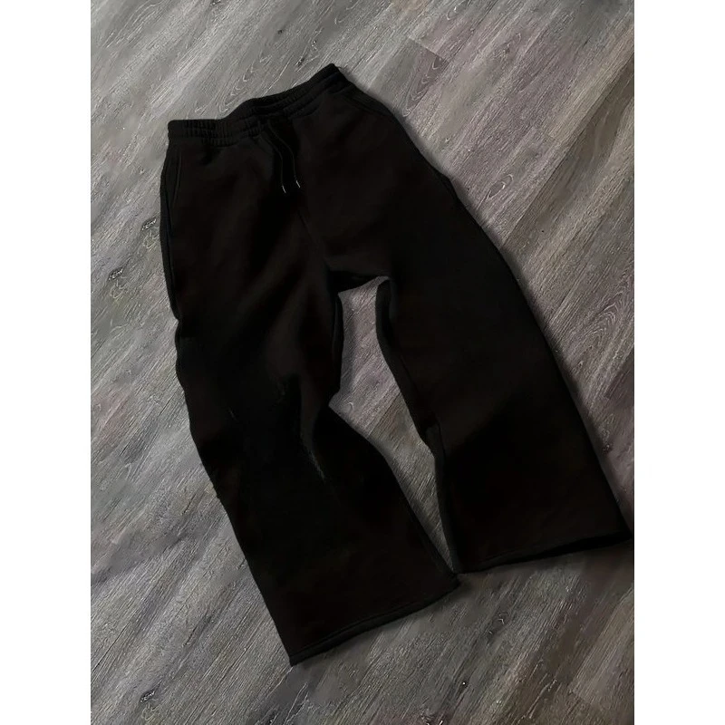 

Men Versatile Solid Color Drawstring Loose Casual Sports Long Pants, Suitable for Outdoor and Home Leisure in Spring and Autumn