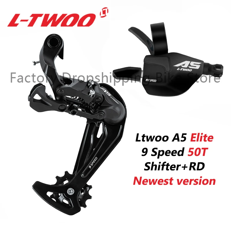 LTWOO A5 1X9 Speed MTB Bike Derailleurs Kits 9 V Shifting Lever Ult-long Cage 50T Rear Derailleur Compatible Shimano SRAM