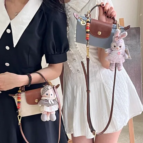 Imagen 2 del producto 2025 otoño e invierno nuevo mini bolso de bola de masa hervida de alta gama, cartera para teléfono móvil, bolso cruzado, sin correa de hombro perforada