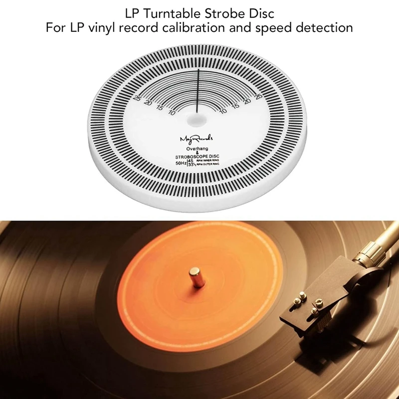LP 레코드 플레이어 스트로브 디스크 보정 타코미터, 레코드 플레이어 속도 감지, 레코드 보정