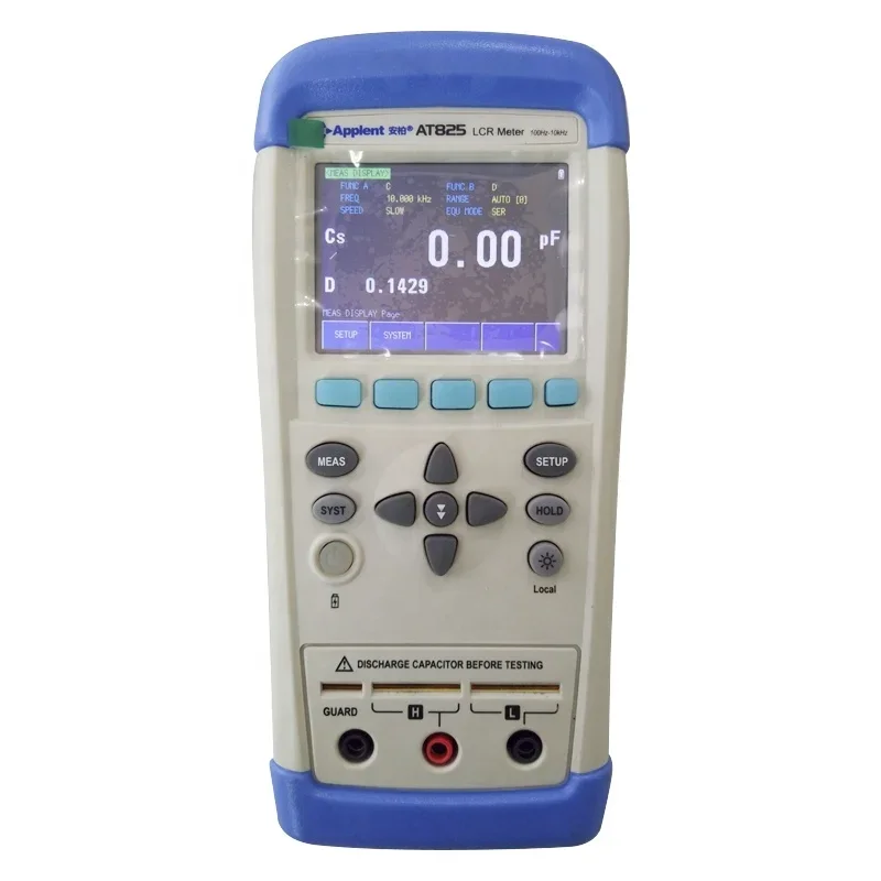 AT825 RLC Tester TFT-LCD Display Touch Screen Handheld Capacitance Meter AT826