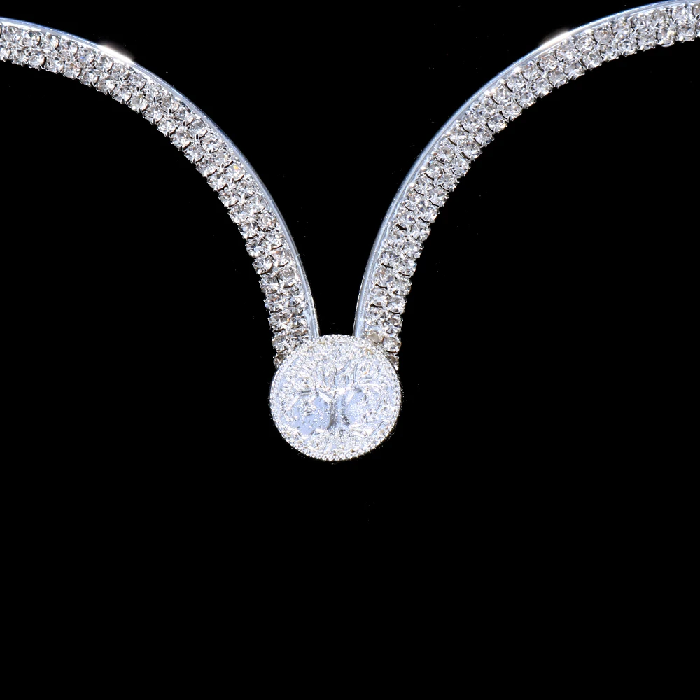 Stonefans Sxey Coin Chest Bra Chain Rhinestone Harness for Women Festival Accessories Metal Body Chain Necklace Bikini Jewelry