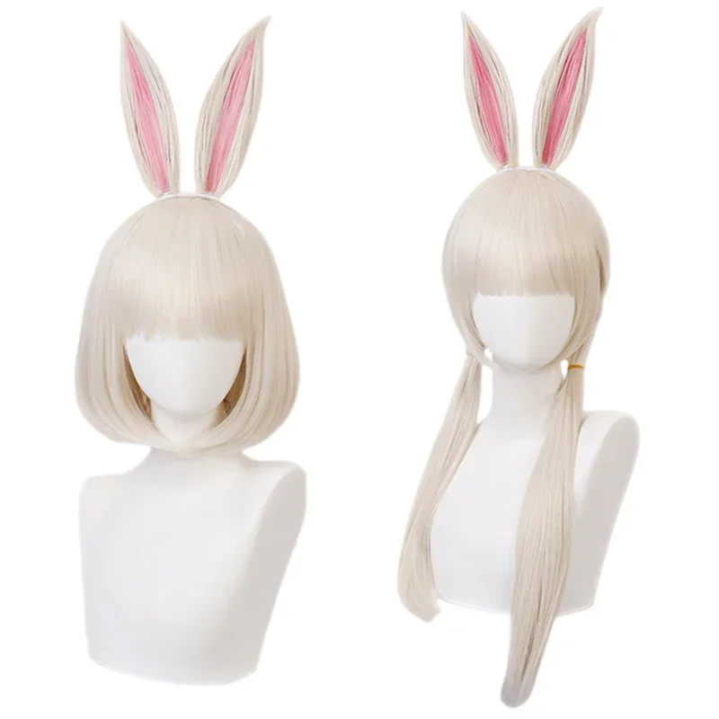 أزياء أنيمي Beastars Berger التأثيرية فستان لوليتا JK زي بيرجر شعر مستعار آذان أرنب أبيض أزياء الهالوين للنساء C