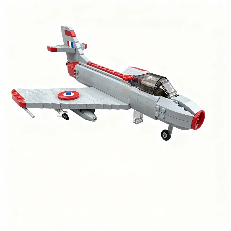 1109pcs MOC Dassault Mystere IV City Airport Model Building Blocks DIY Creative Assemble Education Brick 3D Collection Idea