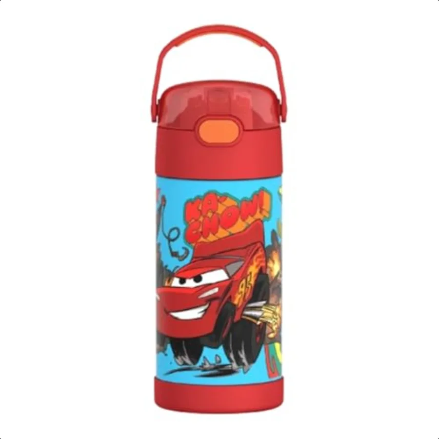 

FUNTAINER Water Bottle with Straw 12 Ounce Stainl Steel Vacuum Insulated Water Bottle with Lid Cars