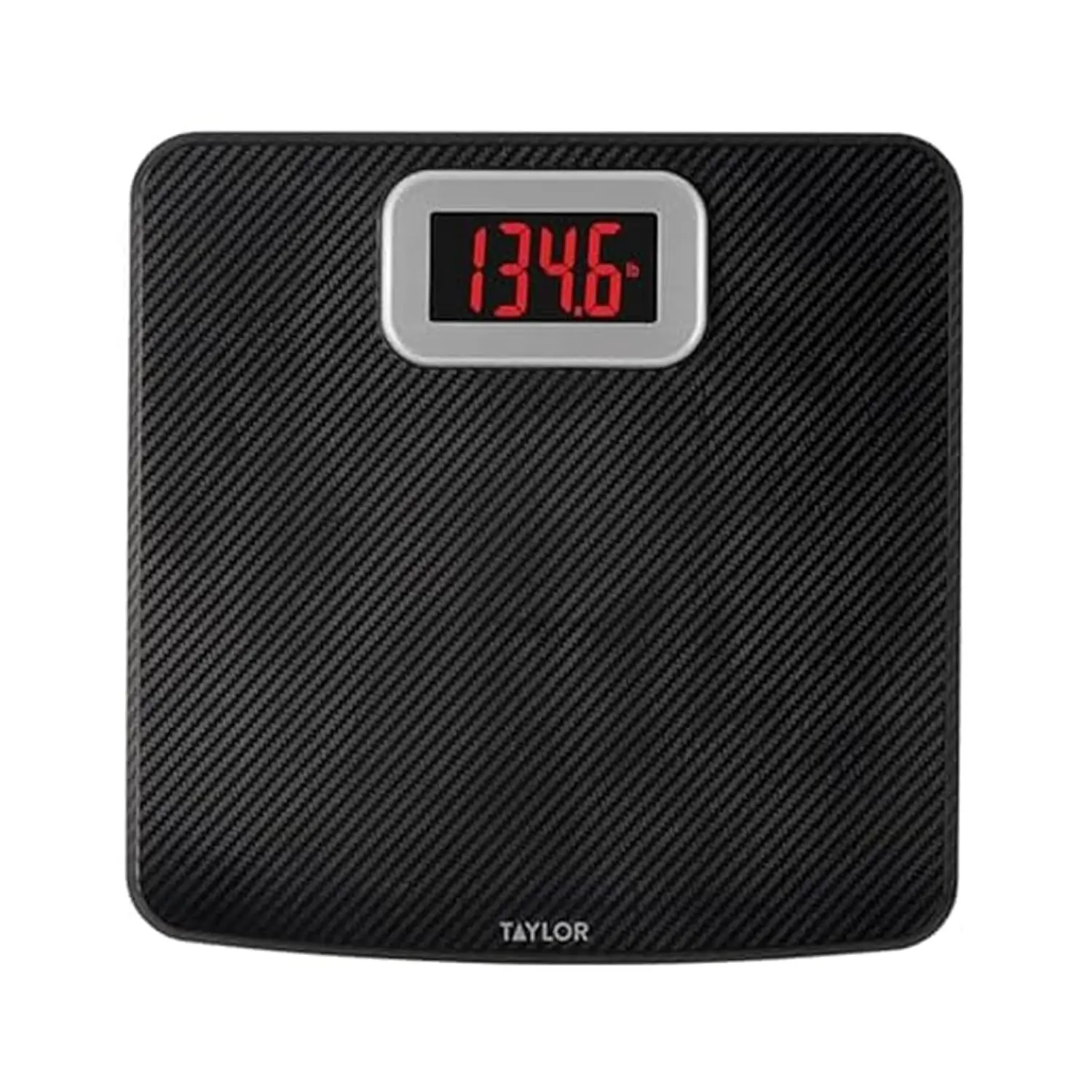 

Digital Bathroom Scale with 400 LB Capacity, Anti-Slip Carbon Fiber Mat, Large Platform in Black