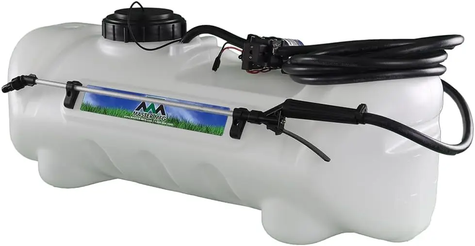 

15-Gallon ATV UTV Spot Sprayer - 1.0GPM 40PSI, Adjustable Spray Gun, 12V Diaphragm Pump