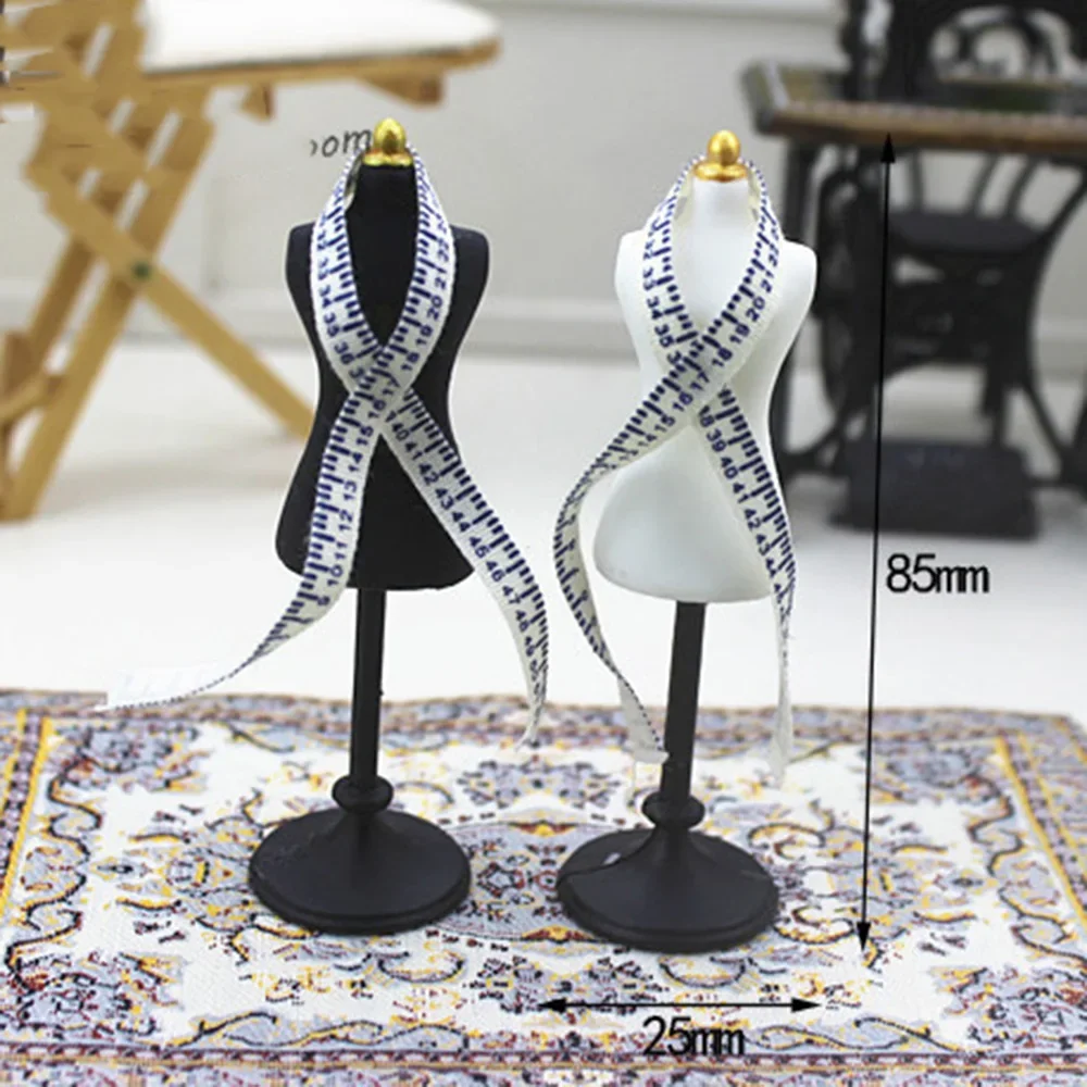 Juego de regla de maniquí de resina en miniatura para casa de muñecas, Mini vestido, modelo de juguete para casa de muñecas, accesorios de decoración ob11 bjd, 1/12