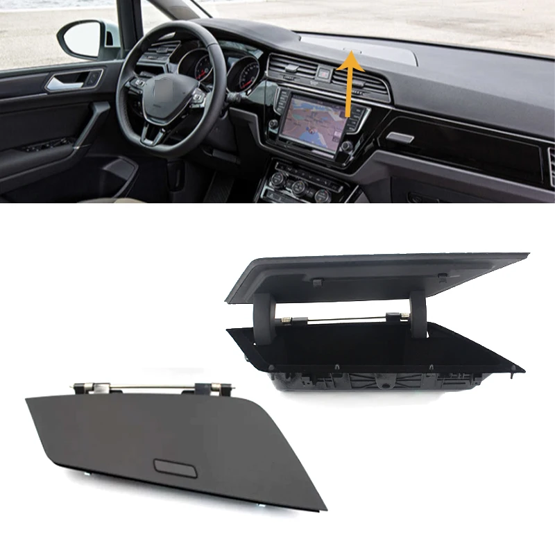 Dashboard Black Storage Box For VW Volkswagen Touran L Tiguan L dashboard top sundries box cover