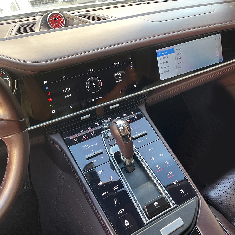 12.3" Dual Android Touch Screen Car Radio GPS Stereo Navigation Multimedia Carplay Headunit For Porsche Panamera 970 2010-2016