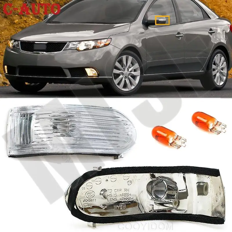 Car Rearview Mirror Turn Signal Light For KIA Forte 2009 2010 2011 2012 Side Mirror Indicator Blinker Repeater car-styling