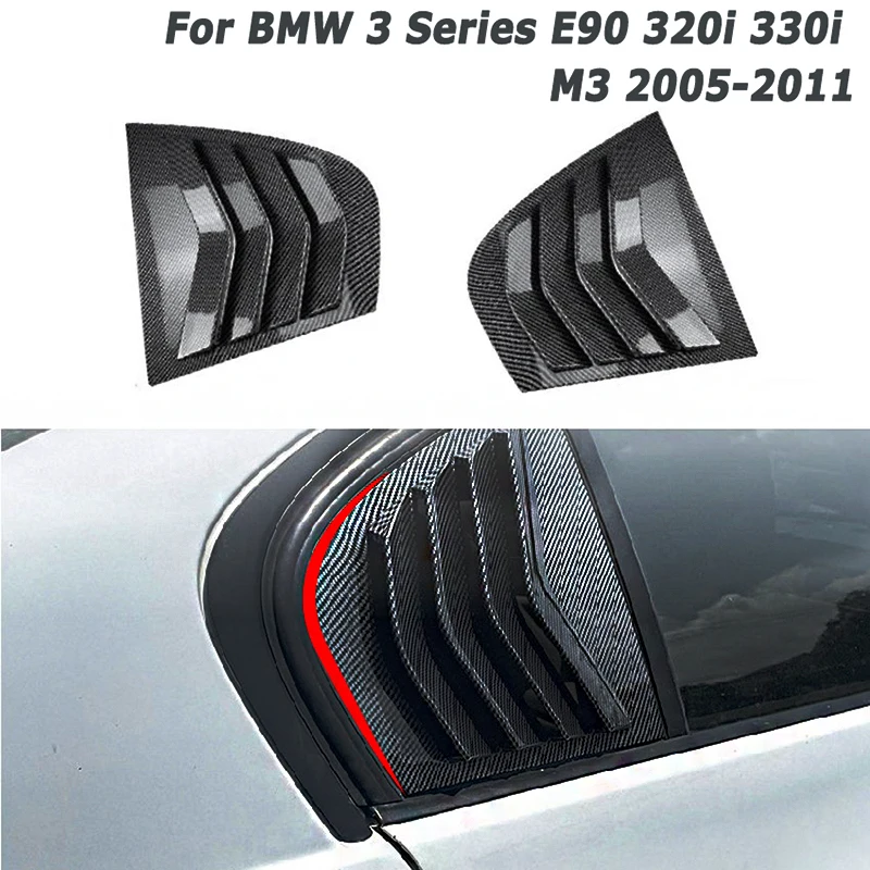 Car Rear Window Louvers For BMW 3 Series E90 320i 330i M3 2005-2011 Shutter Blind Cover Tuning Exterior Parts Car Accessories