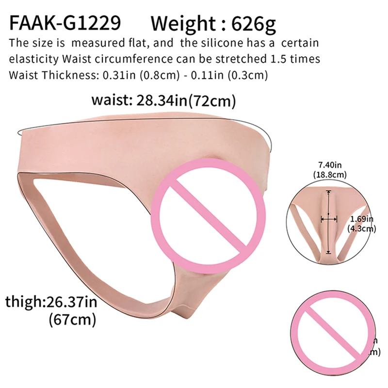 伸縮性のあるシリコン製リアルな膣を内蔵したパンツ、女装コスチ - Women Accessories Combo のレビューと価格