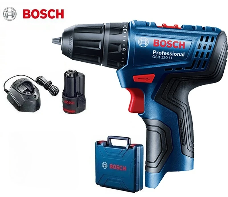 Bosch Professional Cordless Electric Drill GSR120-LI 12V Multi-Function Driver Electric Screwdriver Power Tool (Bare Tool)