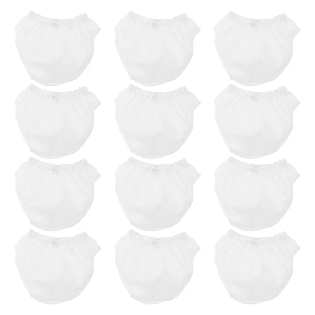 

12 шт. миниатюрные подгузники и комплект нижнего белья для 18-дюймовых кукол, реалистичное платье, многоразовая тканевая одежда