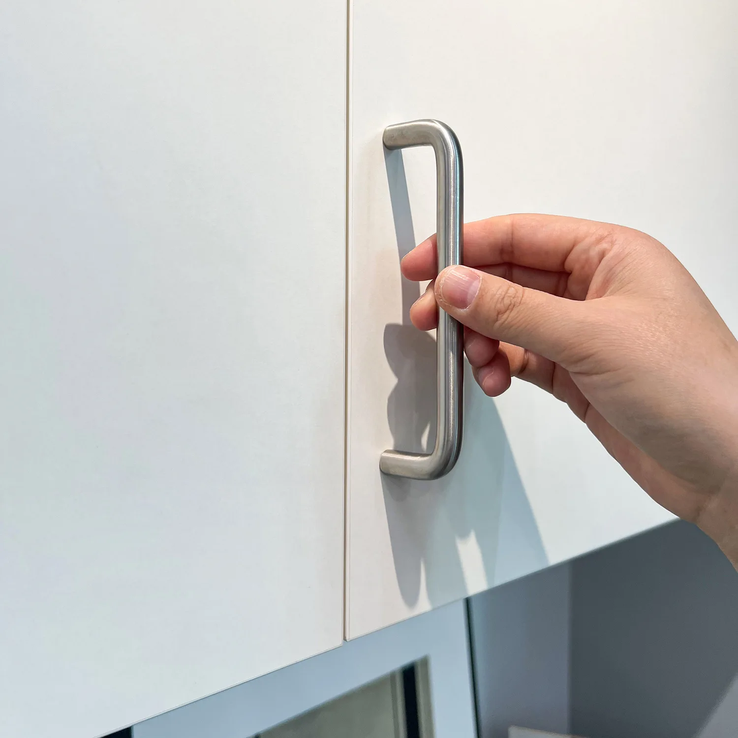Stainless Steel Solid Handle for Cabinet Drawer And Door U-shape Pulls Waterproof Rust-Proof Balcony Cabinet Hand Kbobs