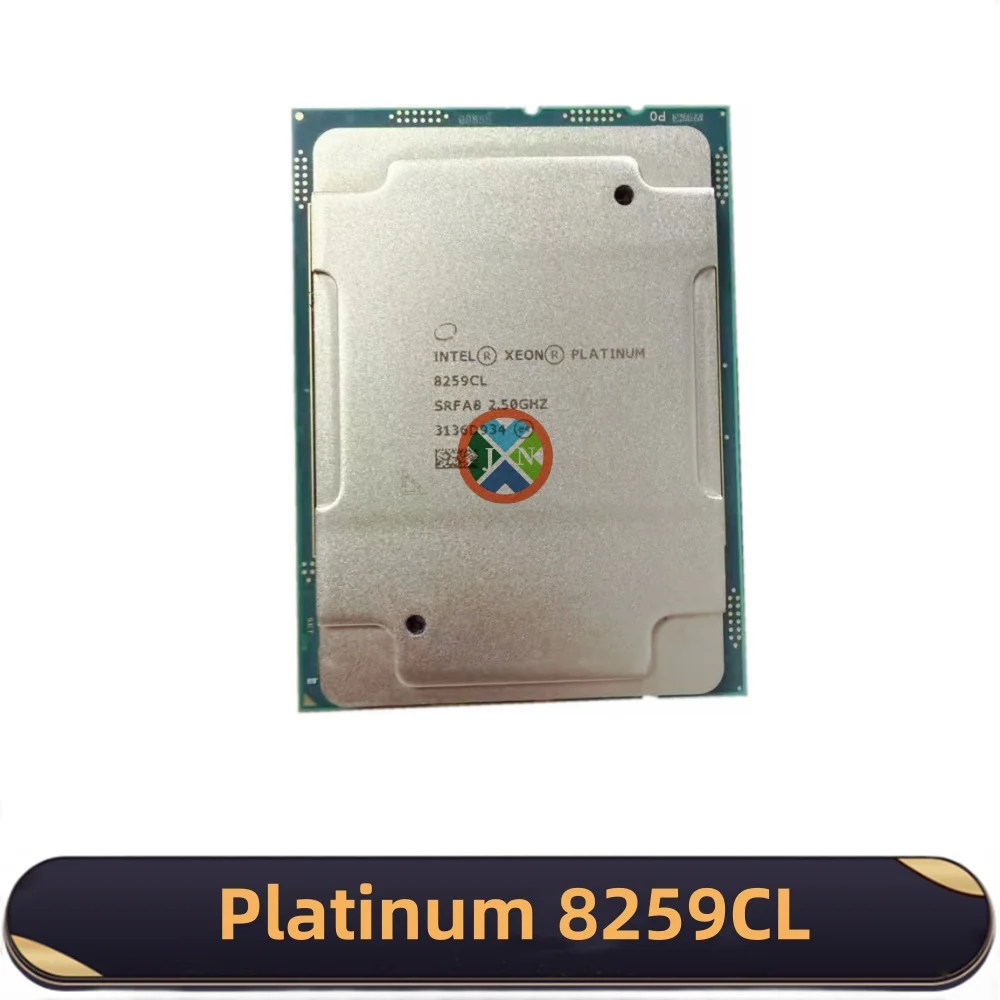 معالج Intel Xeon Platinum 8259CL CPU 24 النوى 48 خيط 2.5 جيجا هرتز 35.75 ميجابايت 210 وات LGA3647 للوحة الأم للخادم C621