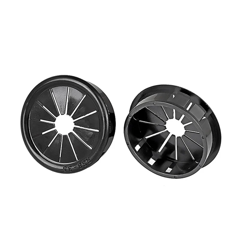 2~50pcs Black Plastic Cable Hole Cover Furniture Dust Plug Buckle Office Computer Table Grommet Wire Passing Line Outlet Rings
