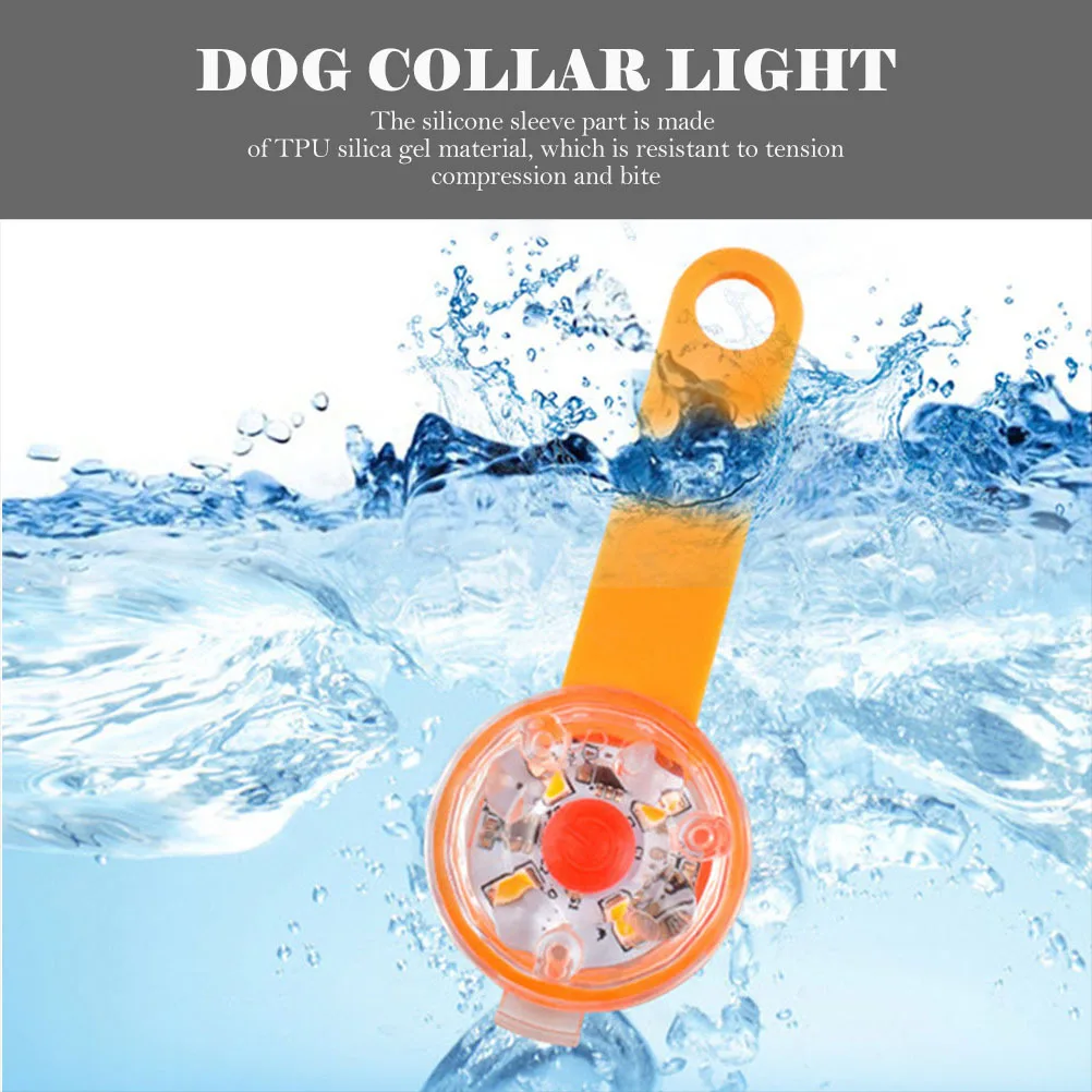 

2pcs Pet Luminous Pendant Night Walking Outdoor Safety Light Glowing Hanging Adorn For Dog Collar Pet Supplies Dog Lights For