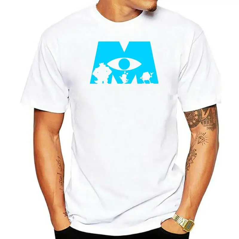 Monsters Inc Logo Silhouette Mens Graphic T Shirt