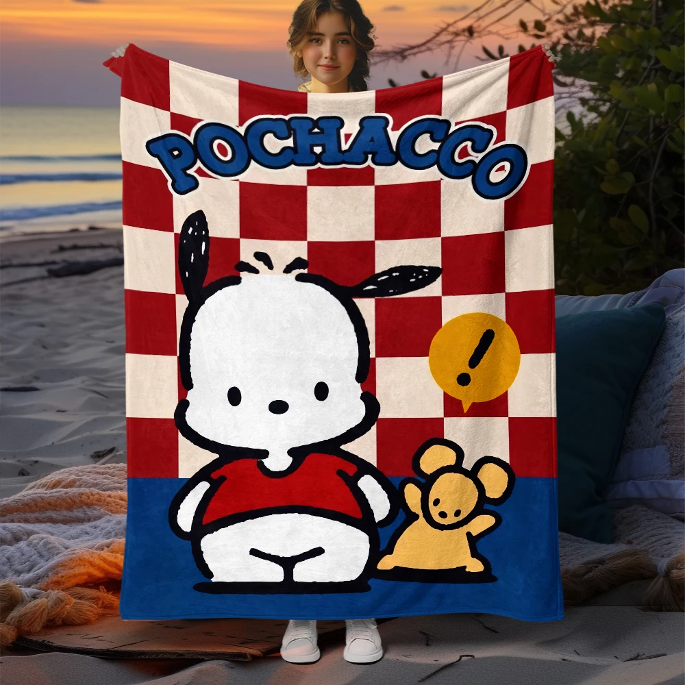 Pochacco Sanrio cute Printed Blanket,thin blanket,blankes for Beds,picnic blanket,Travel,Livingroom,bed,vintage,Cartoon,home