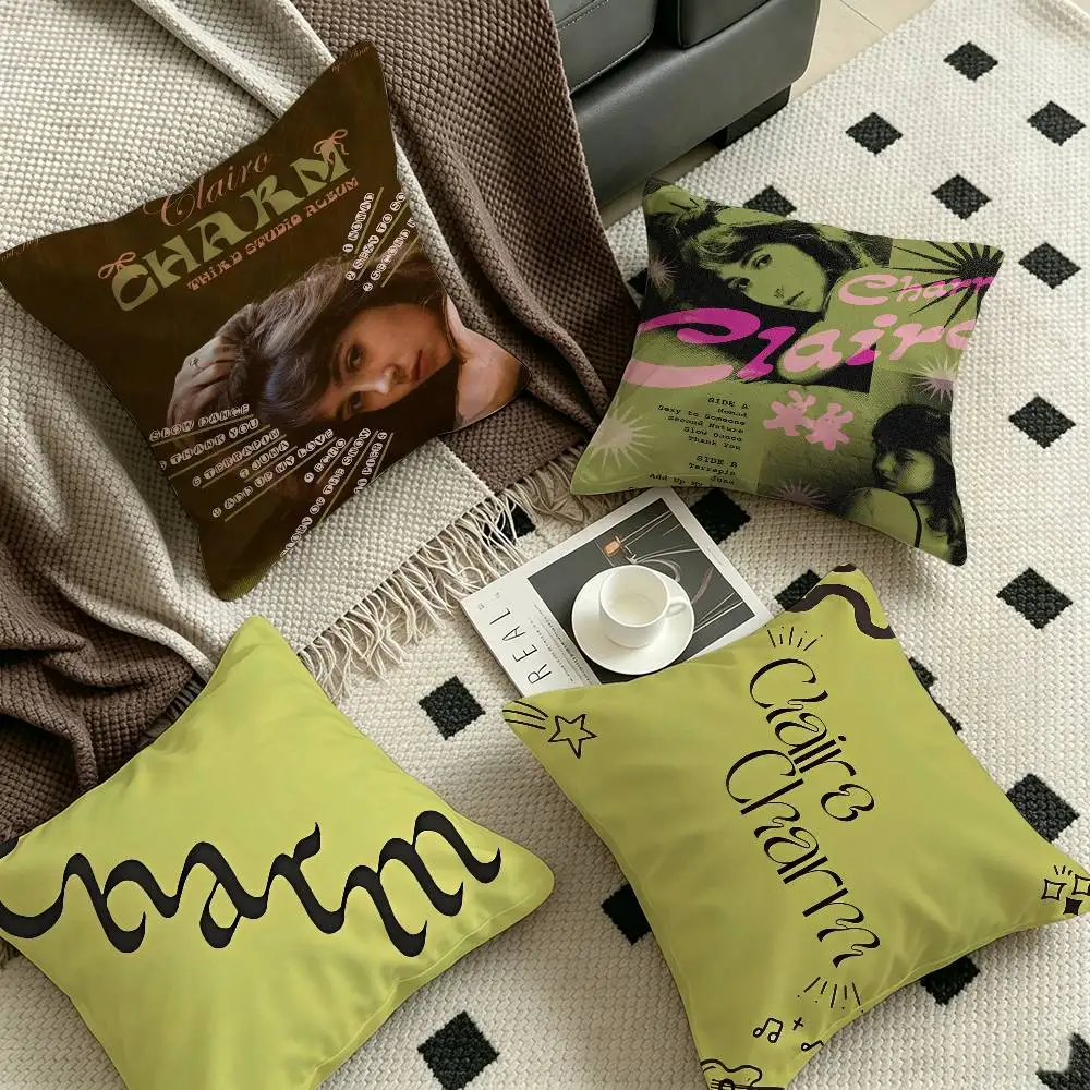 Singer C-Clairos C-Charm Cushion Cover Car Throw Pillow Case For Sofa Car Christmas Gift 40x40cm 45x45cm